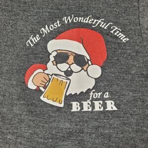 The Most Wonderful Time for a Beer Santa Sleepshirt size Small